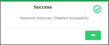 Inactive Password Success Message- CyLock